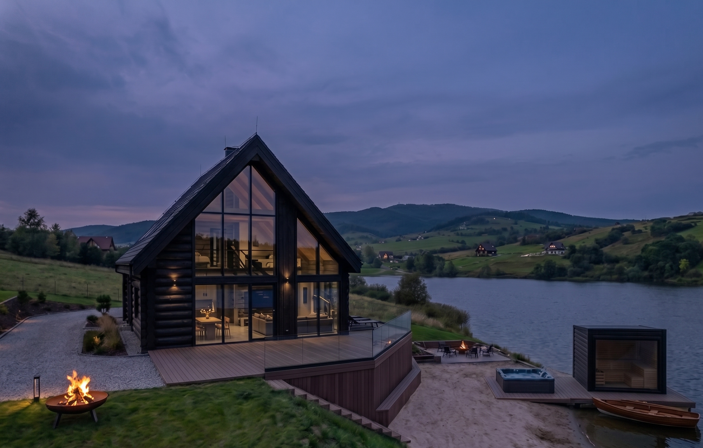 Modern Lake House – Luksusowa Rezydencja nad Jeziorem
